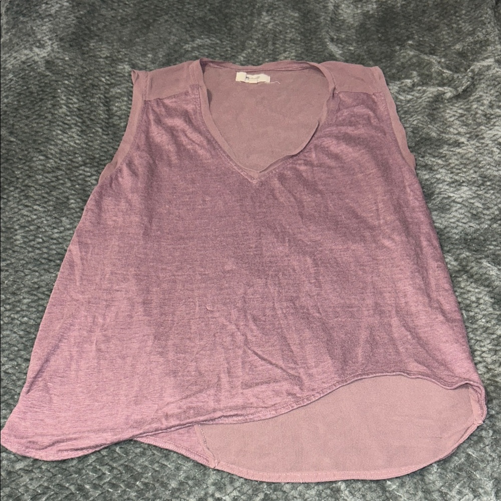 Madewell Lavender sheer Tank Top